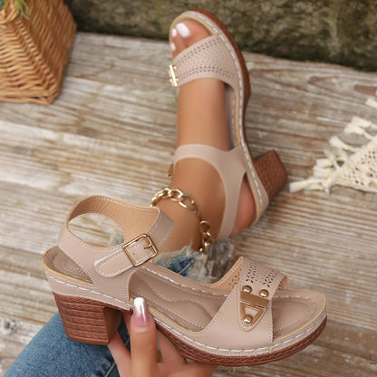 High heel summer sandals