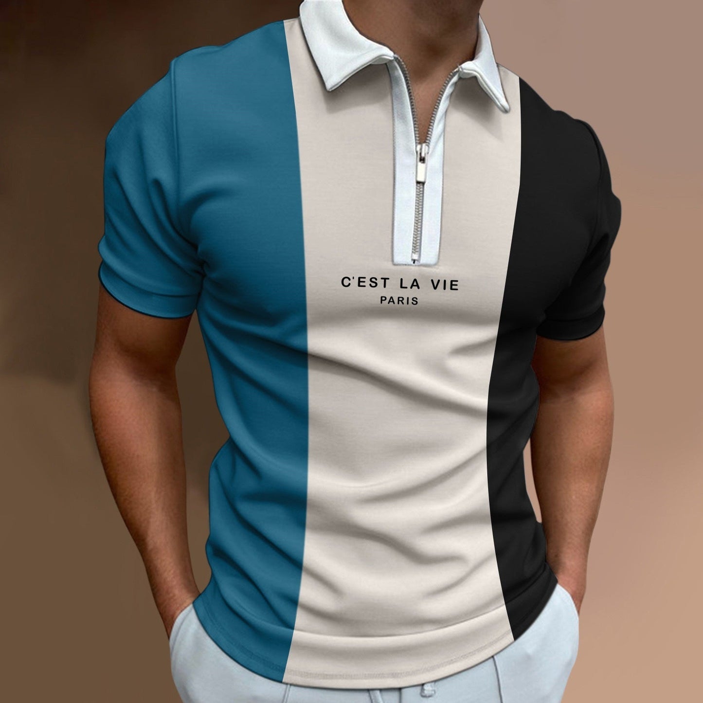 Cool Comfort Zip Polo Shirt