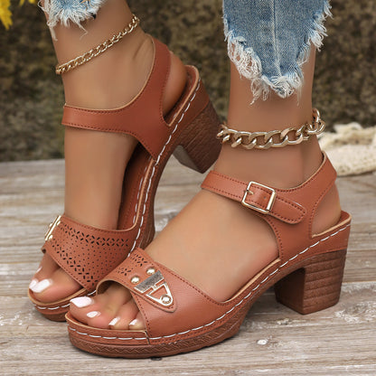 High heel summer sandals